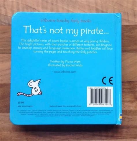 Thats Not My Pirate Usborne Touchy Feely Books Fiona Watts And Rachel