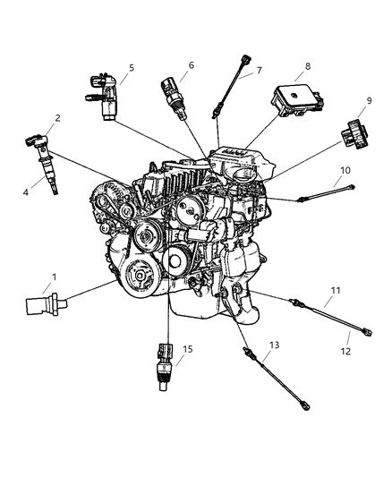 Sensors Engine 2002 Jeep Grand Cherokee