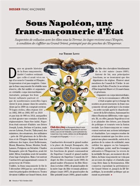 SOUS NAPOLEON UNE FRANC MACONNERIE D ETAT GADLU INFO Franc