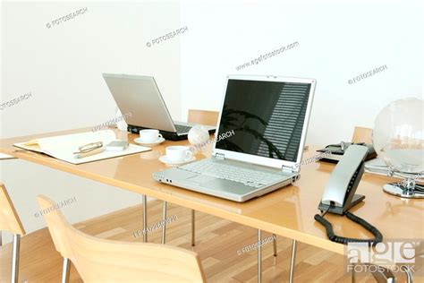 Office with laptops on desk, Stock Photo, Picture And Royalty Free Image. Pic. LPX-U22663979 ...