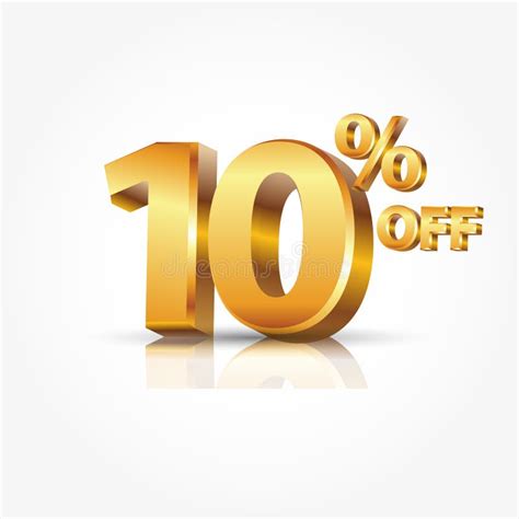 10 Percent Off 3d Stock Illustration Illustration Of Rendering