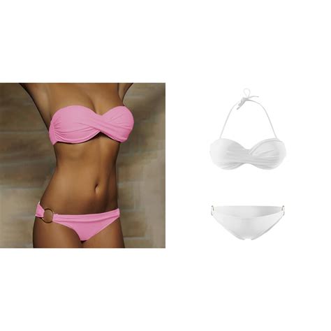Pack New Womens Detachable Strap High Womens Swimsuit Tops Medium Waisted Bikini Sets