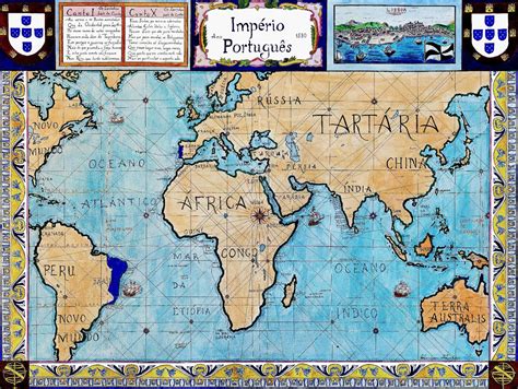 Portuguese Empire 1580; Historical Portugal Map – CartographyCraft