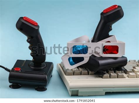 Retro Joysticks Old Pc Keyboard 3d Stock Photo 1791852041 Shutterstock