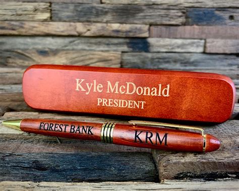 Personalized Pen T Engraved Pen And Case Custom Pens For Men Wood