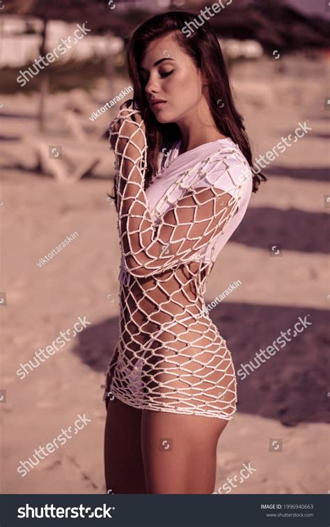Sexy Fitness Girl White Bikini On Stock Photo Shutterstock