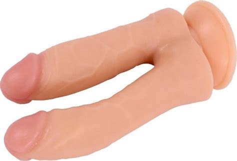 Kiotos COX Dildo Voor Dubbele Penetratie 19 X 3 3 5 Cm Beige Bol