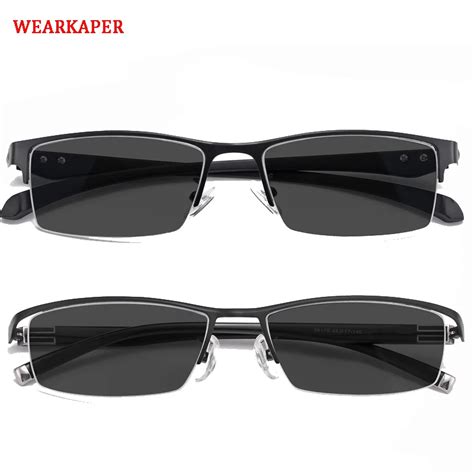 Buy Wearkaper Tr90 Photochromic Men Glasses Frame Transition Uv Eyeglasses Male