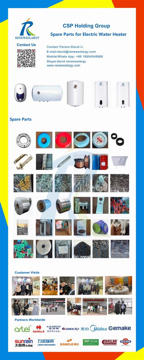 Supplier of Full Range of Electric Water Heater Spare Parts - Zentek Energy