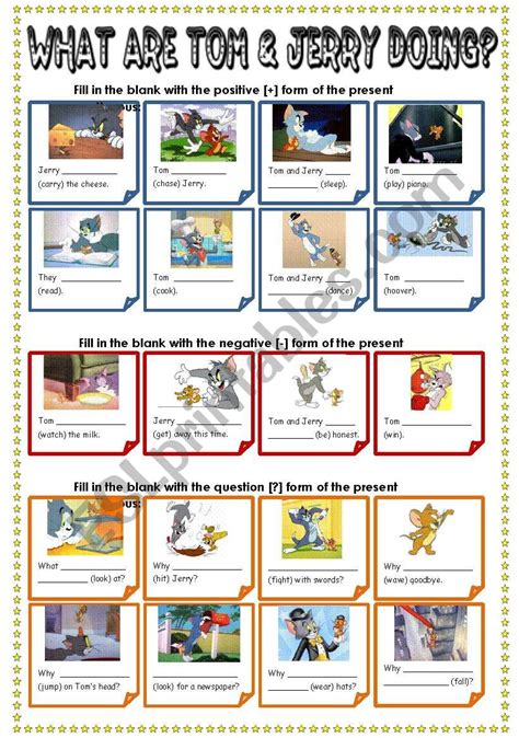 Tom And Jerry Worksheets