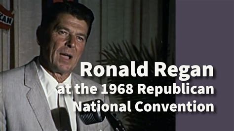 Ronald Reagan At The Republican National Convention The Khou Tv