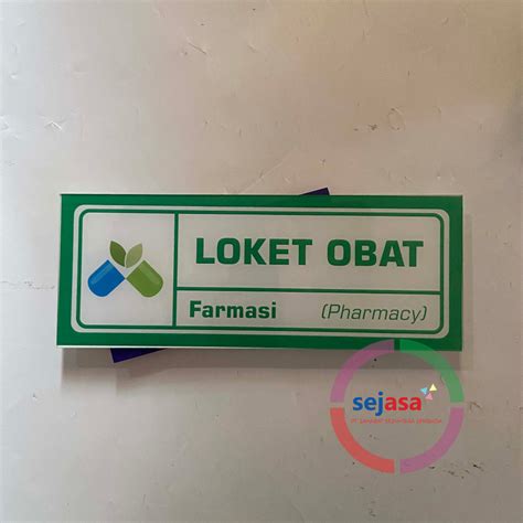 Jual Papan Nama Apotek Papan Nama Ruangan Akrilik Shopee Indonesia