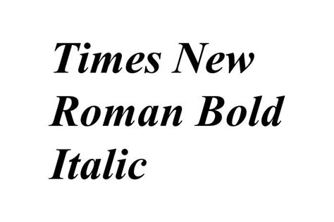 Times New Roman Bold Italic Font - Free Font Download