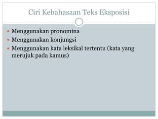 Teks Eksposisi Ppt