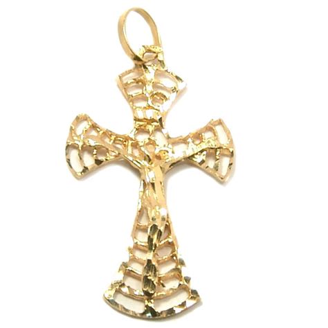 Crucifixo Em Ouro Amarelo 18k Filigrana C Imagem 2ZCO0232 Ouro