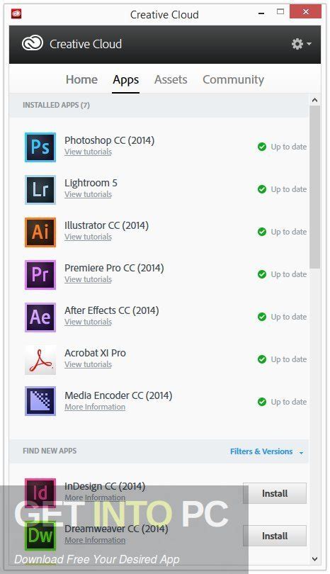 Adobe Creative Cloud Desktop Application Free Download