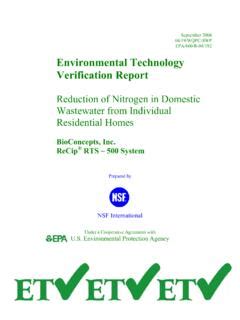 Environmental Technology Verification Report Environmental