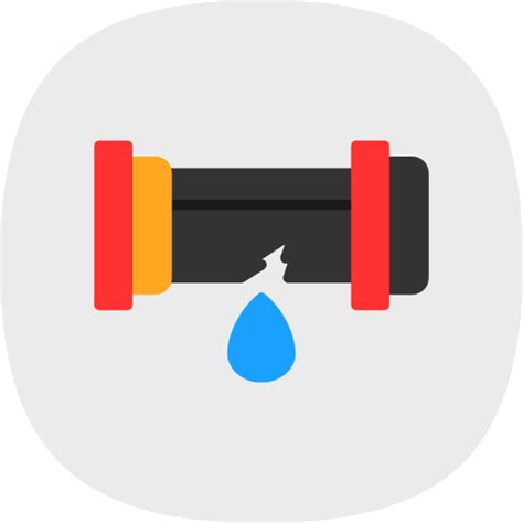 Drop Icon Leaking Icon Pipe Icon Plumbing Icon Broken Icon Crack