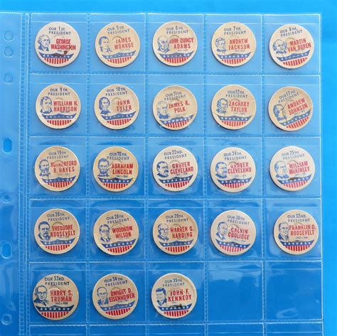 Milk Bottle Cap Set American Presidents Campbells Online Store