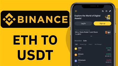 How To Convert Ethereum To Usdt On Binance Youtube