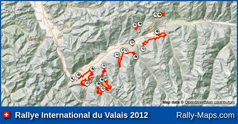 Shakedown Stage Map Rallye International Du Valais Erc