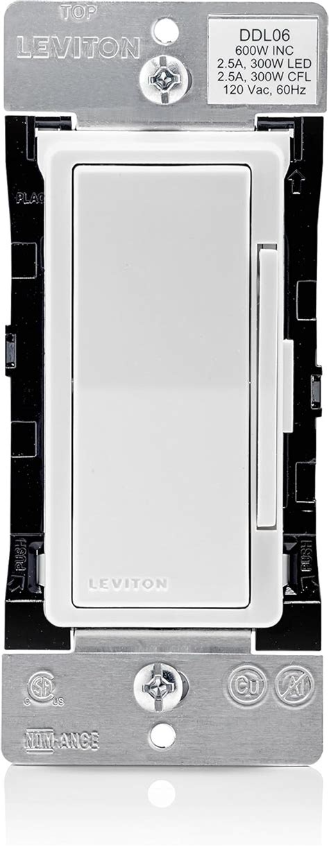 Leviton Decora Digital Dimmer Switch For Dimmable Led Halogen And Incandescent Bulbs Ddl06 1lz