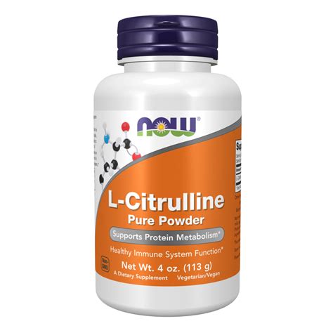 L-Citrulline Pure Powder - 4 oz | NOW – NUTRI-BODIES