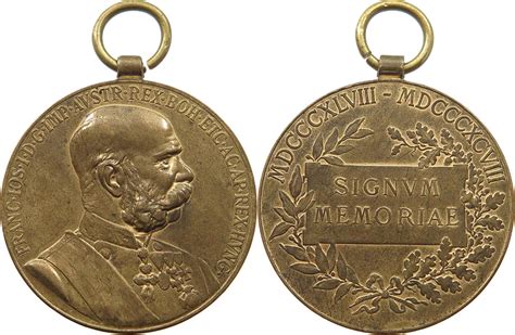 Haus Habsburg Medaille Franz Josef I Signum Memoriae