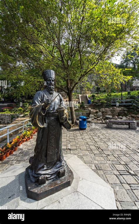 Statue Of Padre Matteo Ricci An Italian Priest Who Established Jesuits