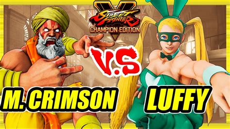 Sfv Ce Mister Crimson Dhalsim Vs Luffy R Mika Battle Lounge