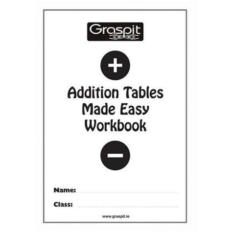 addition tables  easy workbook abc books