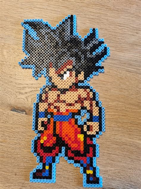 Son Goku Dragon Ball Pixel Artperler Bügelperlen Ca 27cm Etsyde