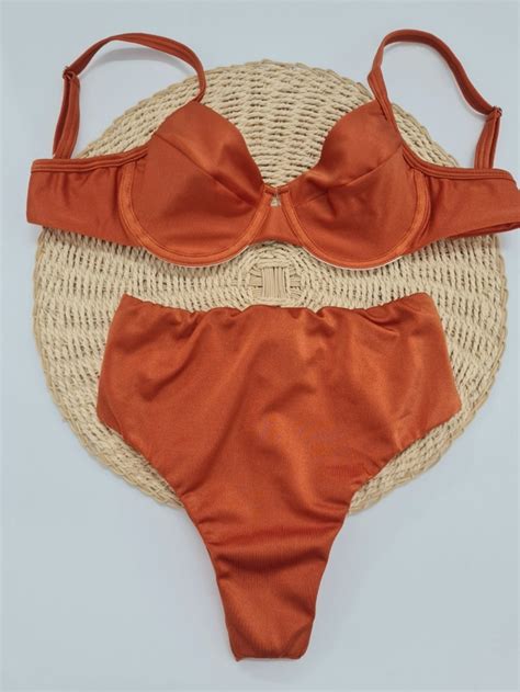 Meia taça trilobal terra cota Hot pant fio duplo