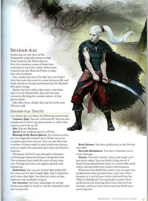 DnD 5e Monsters Of Multiverse Shadar Kai