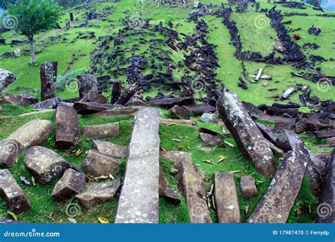 Gunung Padang Megalith Site Stock Photo Image Of Jawa Srone