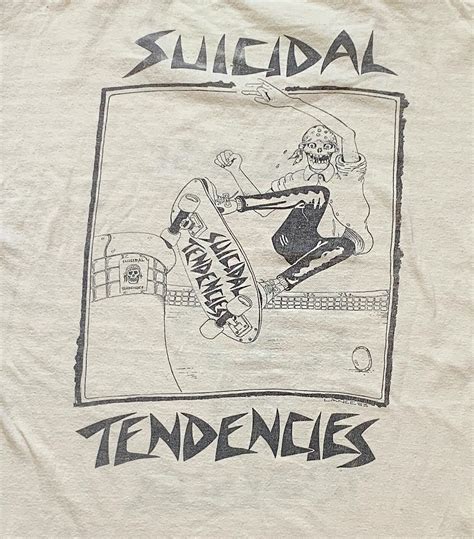 Vintage 1980s Suicidal Tendencies Skate T Shirt At 1stdibs Suicidal