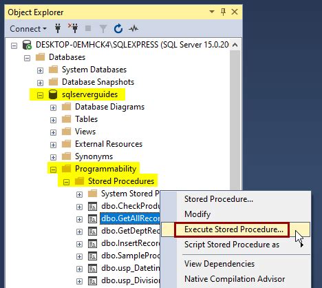 How To Execute Stored Procedure In SQL Server DatabaseFAQs