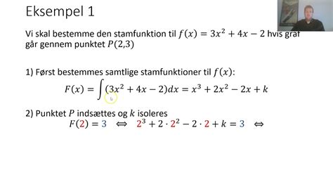 Stamfunktion Gennem Punkt Youtube