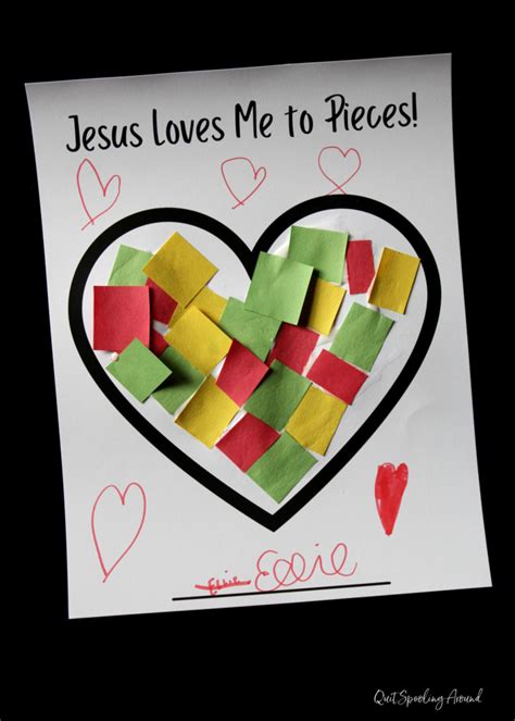 Jesus Loves Me To Pieces Free Printable Quit Spooling Around