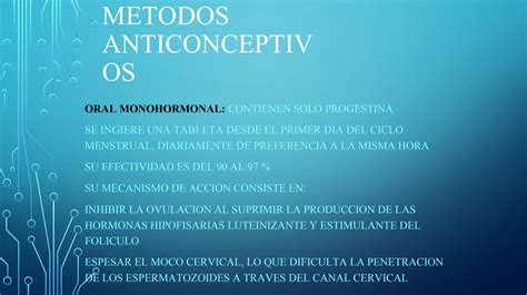 SOLUTION Metodos Anticonceptivos Studypool