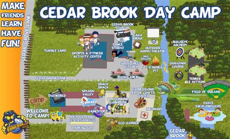 Cedar Brook Day Camp Map | Somerset County Summer Kids Day Camp | CedarBrook Day Camp