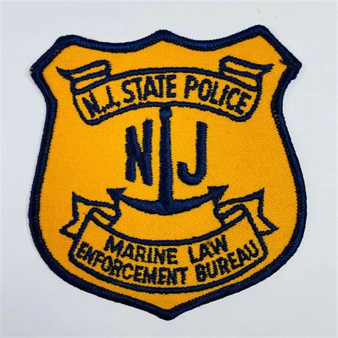 Marine Law Enforcement Bureau New Jersey State Police NJ Patch (B4 ...