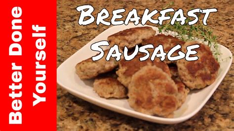 How To Make Pork Breakfast Sausage Youtube