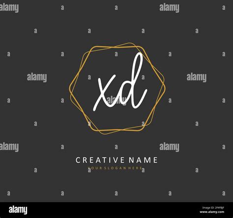 XD Initial Letter Handwriting And Signature Logo A Concept Handwriting