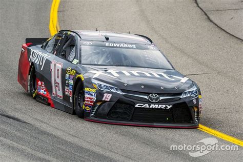 a car that is driving around a track