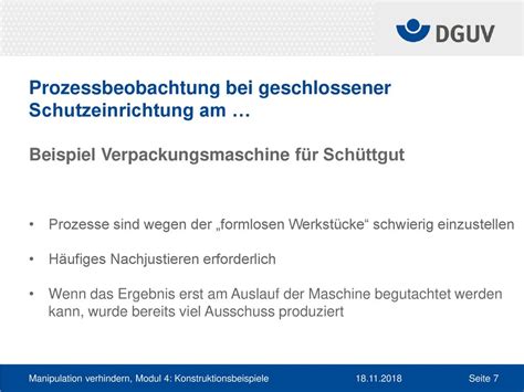 Manipulation Von Schutzeinrichtungen An Maschinen Verhindern Modul 4