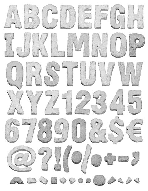 Concrete 3 Font Handmadefont