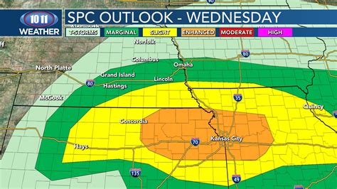 Strong To Severe Thunderstorms Possible Wednesday Evening Into Early