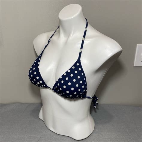 J Crew Swim J Crew Polka Dot Padded Bikini Swimsuit Top Poshmark