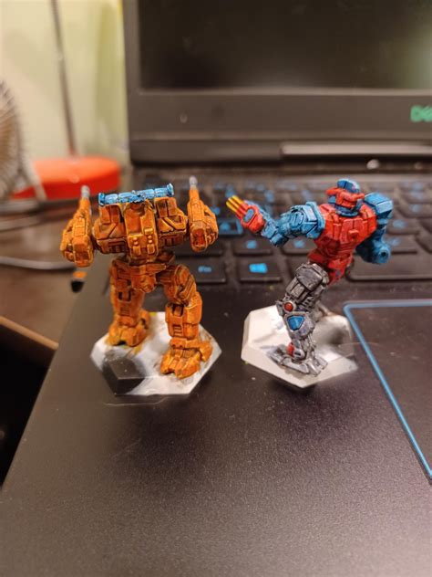 First painted mechs in decades. : r/battletech